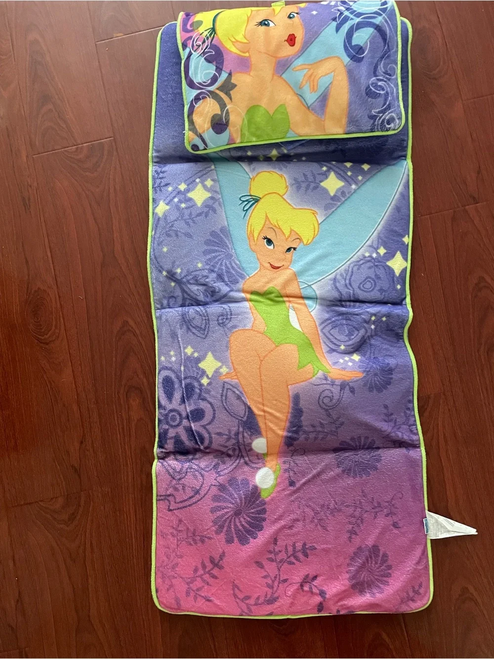 Tinker Bell Fold-Out Lounger in Purple, Pink & Green